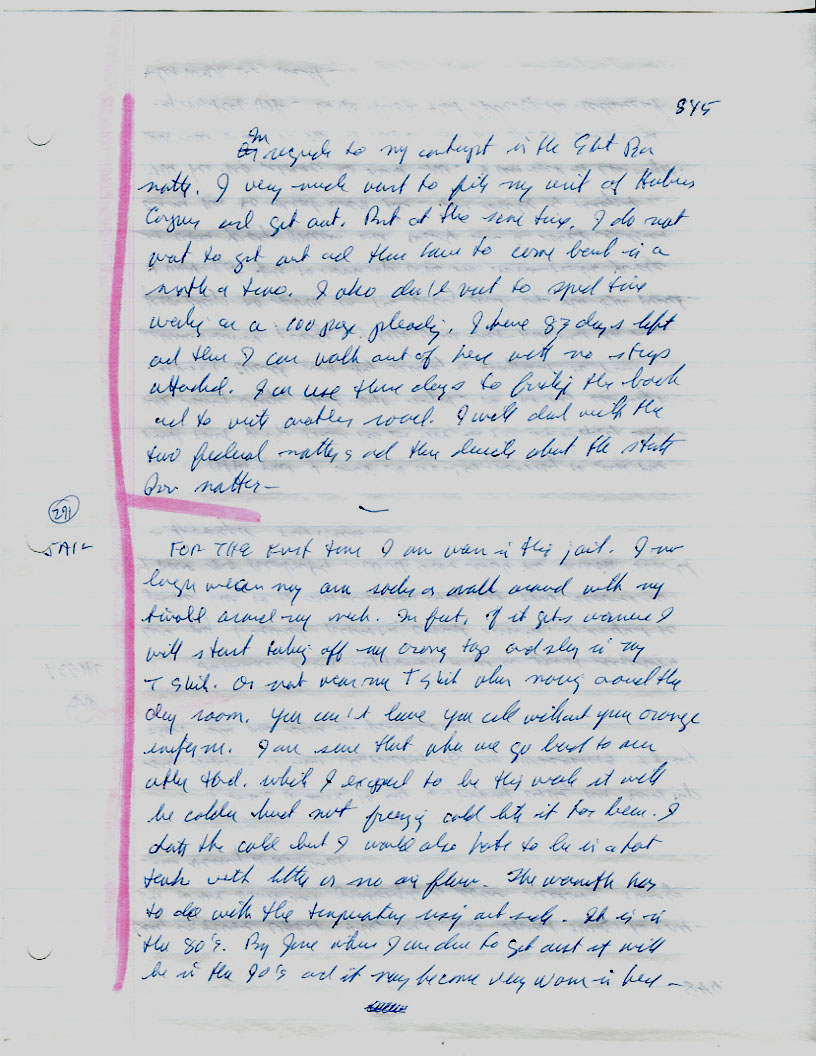 Dr John WorldPeace 2008 Prison Journal